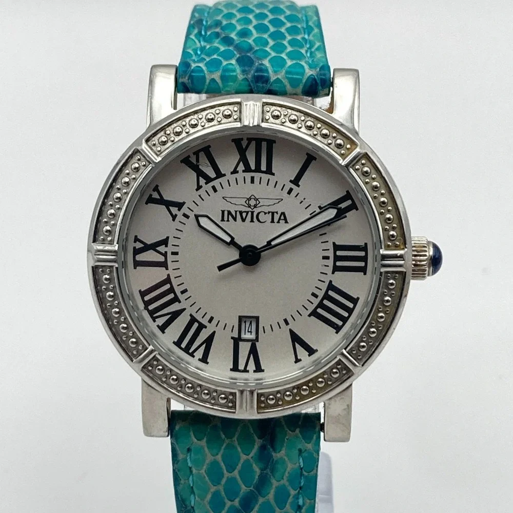 Invicta Wildflower Women's Watch 33mm Silver Tone 13967 Date 100M New Battery 8